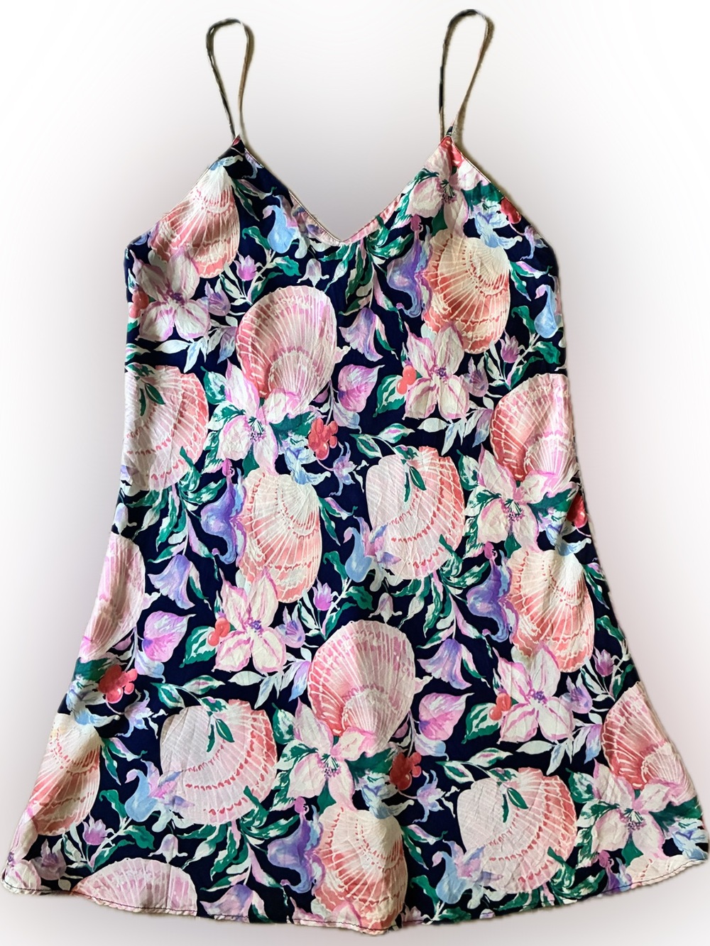 Vintage Victoria’s Secret 100% Silk Coastal Mermaidcore Chemise size Medium